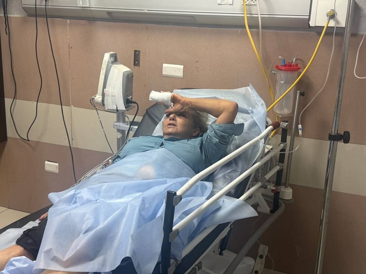 Journalist Heidi Levine in hospital after she was injured in the settler attack in Abu Falah